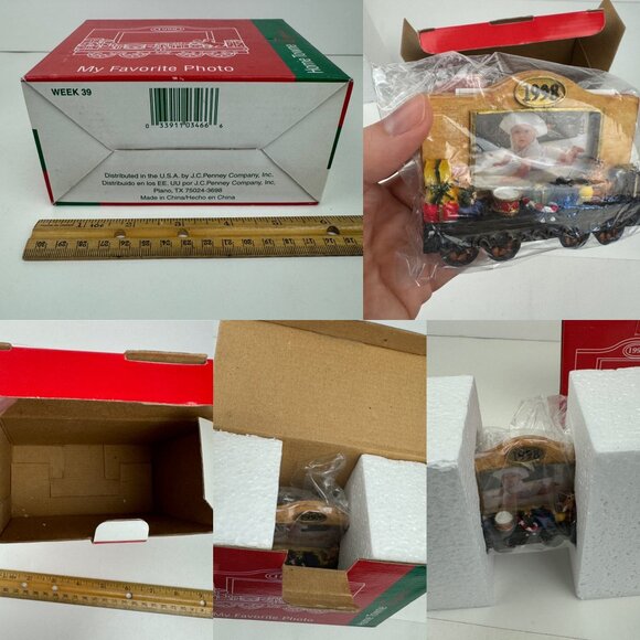 Vtg 1998 JCPenney Christmas Holiday Santa My Favorite Photo Train Week 39 READ - Picture 6 of 11